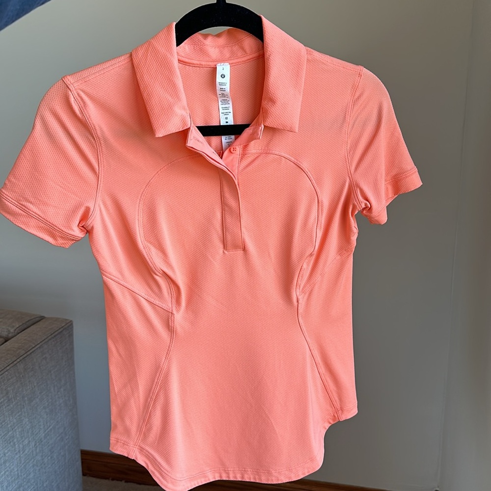 Lululemon Quick Dry Short Sleeve Polo Shirt - 2